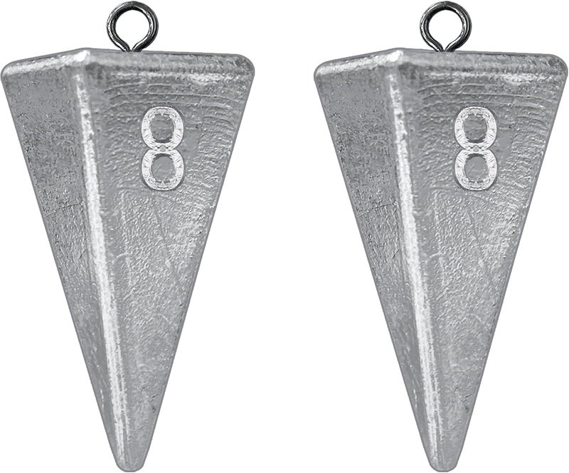 TKHDBF Pyramid Sinkers Fishing Weights, Saltwater Fishing Sinkers for Surf Fishing Gear Tackle - 1oz, 2oz, 3oz - Image 1
